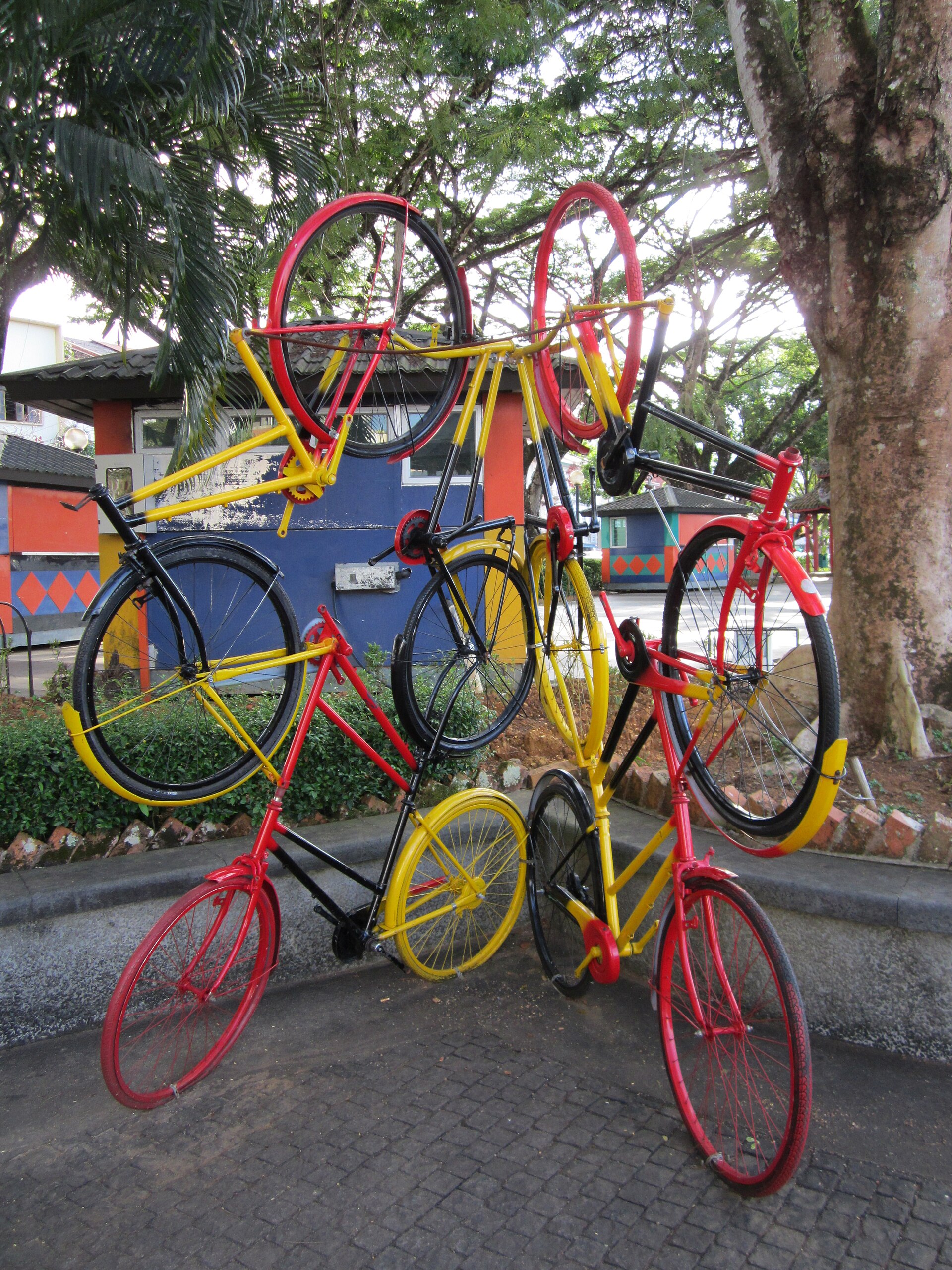 Kuching’s old riverside streets near the waterfront